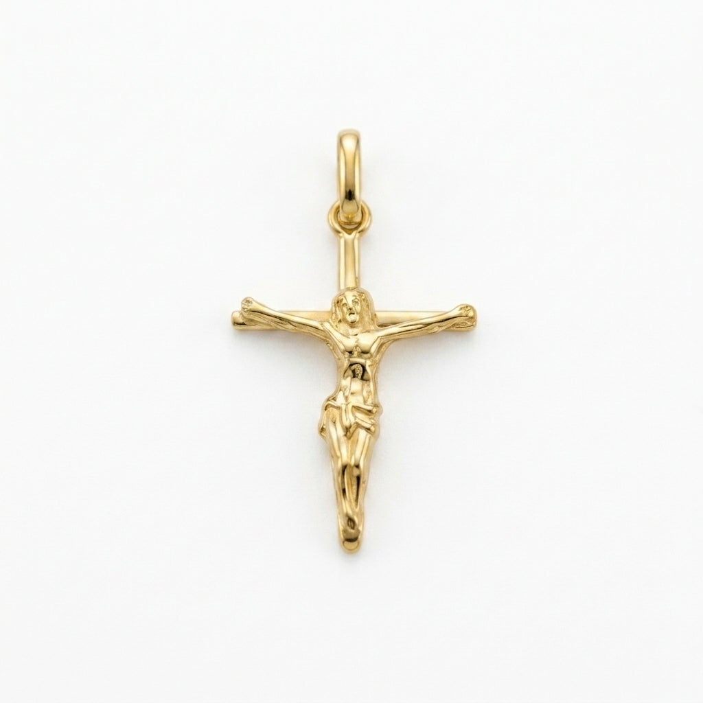 18K Gold Mid-Size Jesus Head Pendant