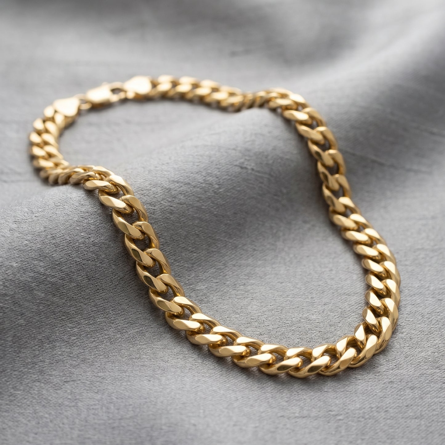 18K Solid Gold Miami Cuban Link Chain Necklace